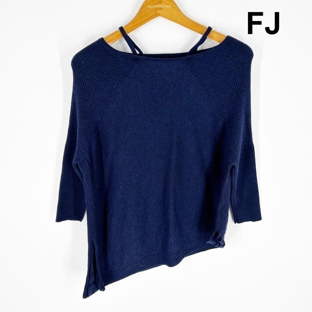Karen Millen blue asymmetrical wool sweater XS/S